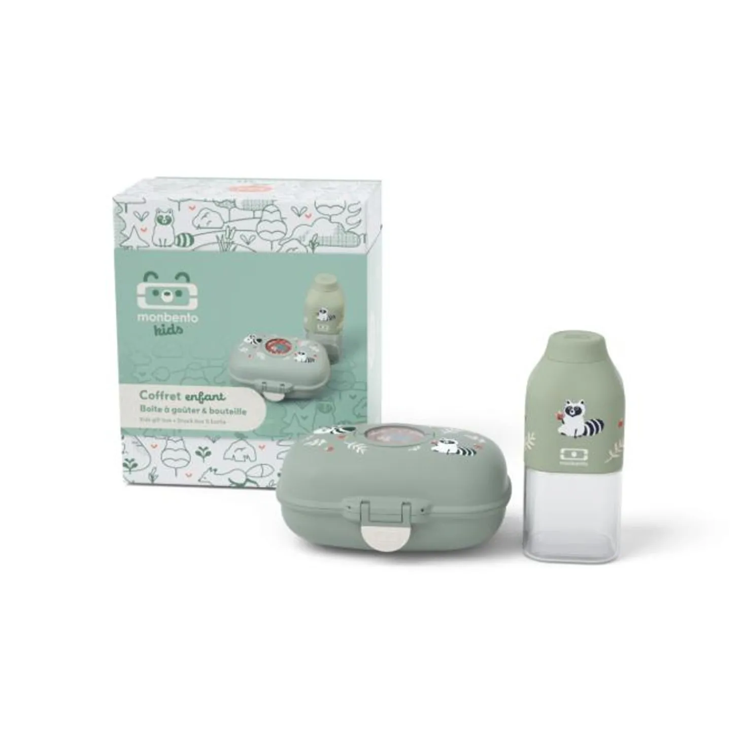 Coffret Cadeau Enfants Mb Gram Vert Raccoon