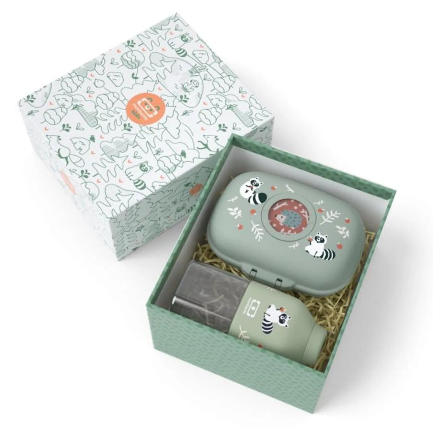 Coffret Cadeau Enfants Mb Gram Vert Raccoon