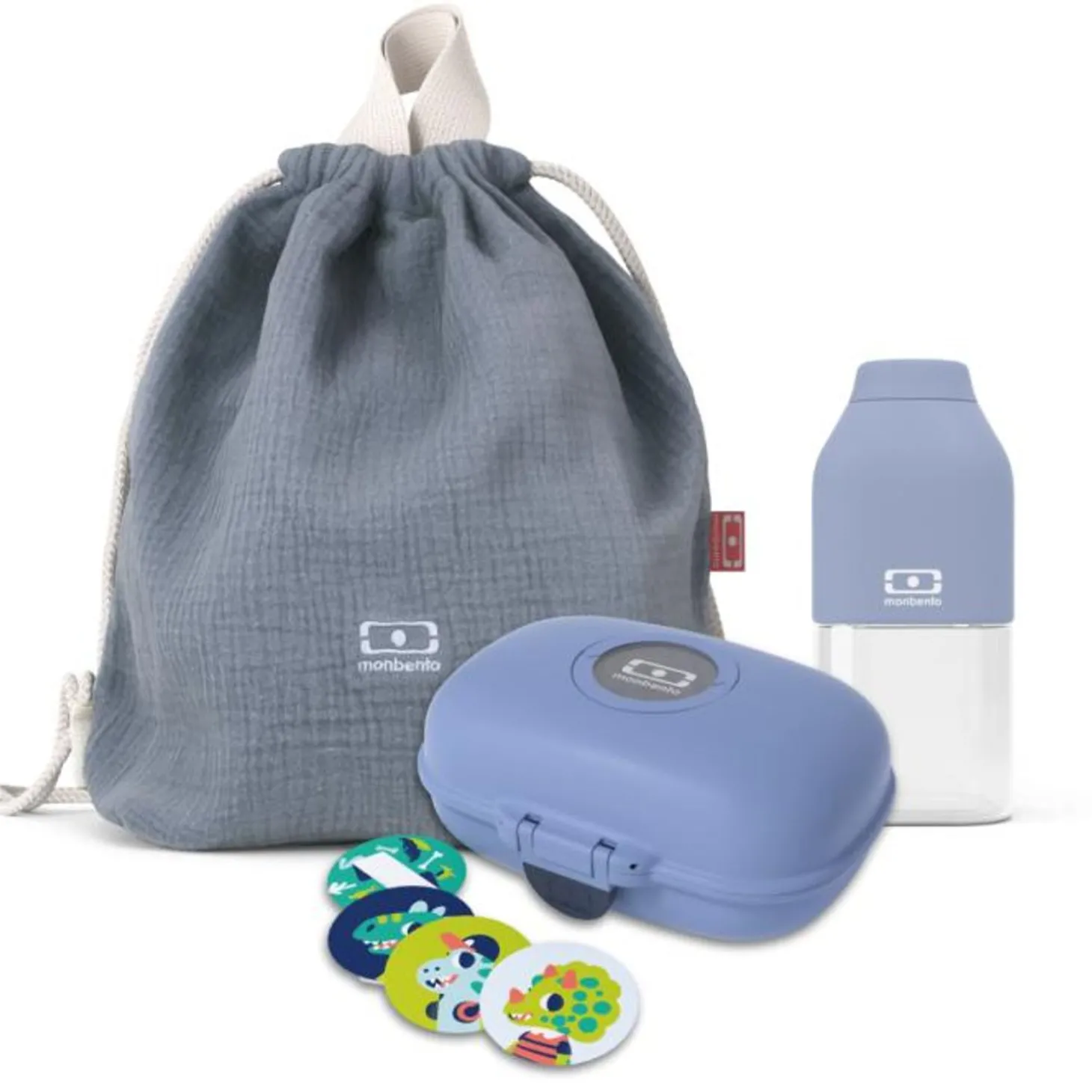 Set Gouter + Sac A Dos Enfant Bleu