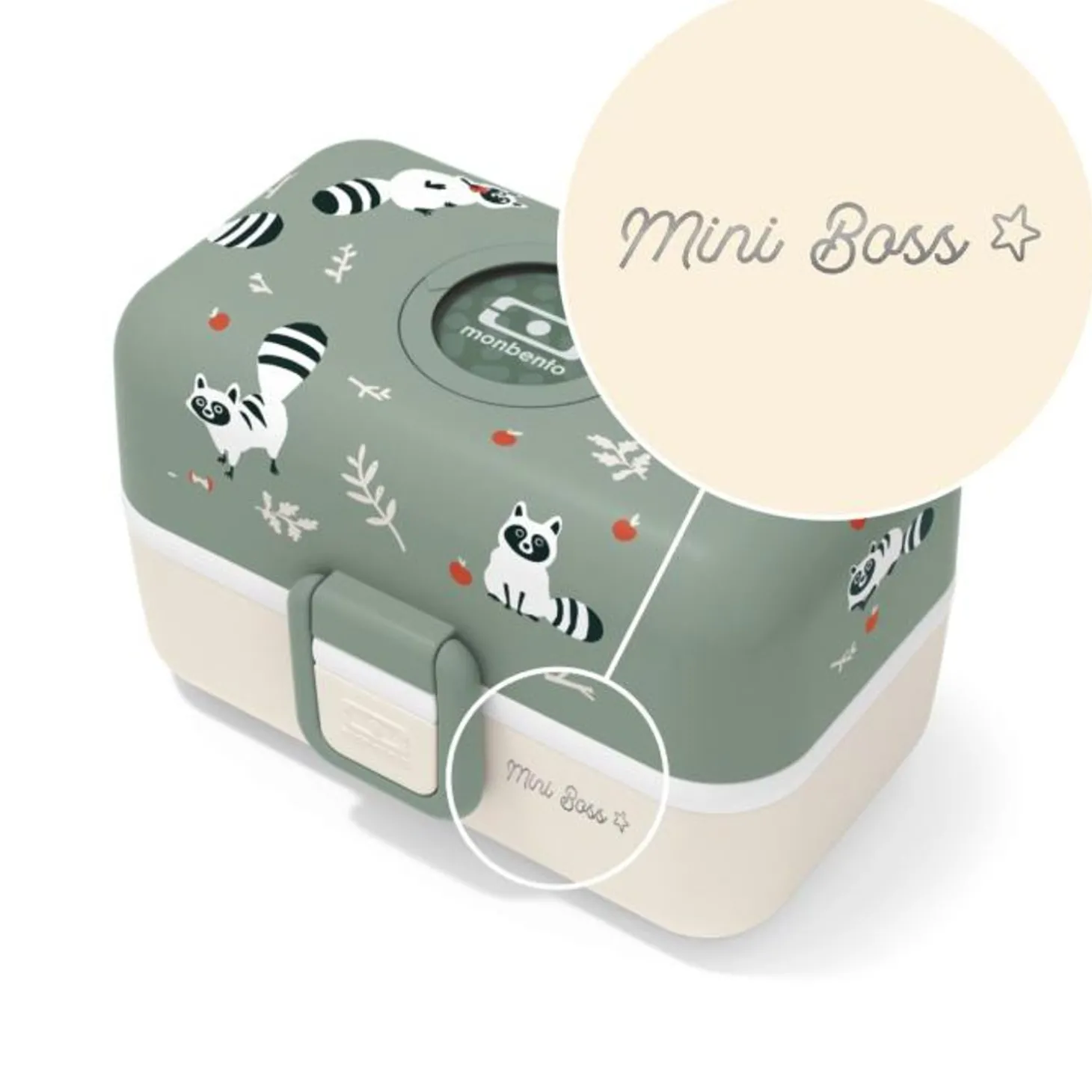 Set Lunch Box Parent/Enfant Vert "Big Boss/Mini Boss"