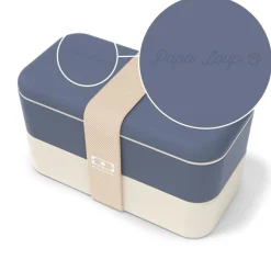 Set Lunch Box Parent/Enfant Bleu 